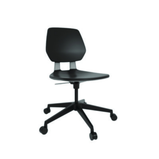 Picture of Commute Task Chair, Supports Up to 275 lbs, 18.25" to 22.25" Seat Height, Black Seat/Back/Base, Ships in 1-3 Business Days