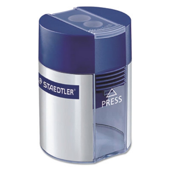Picture of Handheld Manual Double-Hole Plastic Sharpener, 3.25 X 1.75 X 2.2, Randomly Assorted Colors