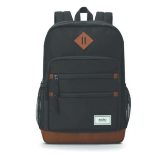 Picture of Re:Fresh Machine Washable Backpack, Fits Devices Up to 15.6", 11.4 x 5.25 x 17.5, Dark Gray