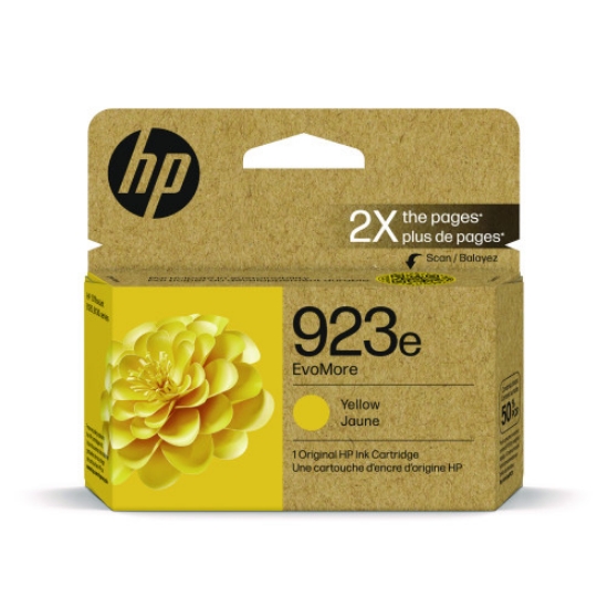 Picture of HP 4K0T6LN (HP 923e) High Yield Yellow Ink Cartridge (801 Yield)