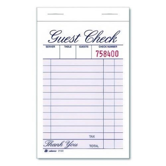 Picture of PAD,GUEST CHECK, 12/PK