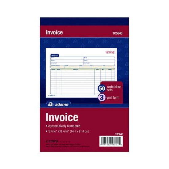 Picture of BOOK,INVOCE,3PT, 50ST/BK