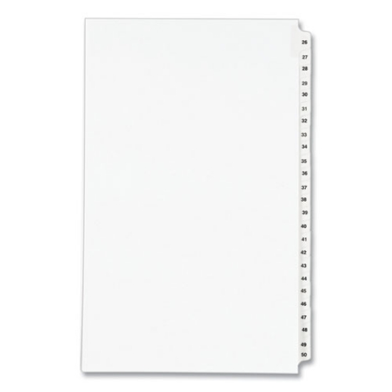 Picture of INDEX,LEGAL,SIDE#26-50WHT