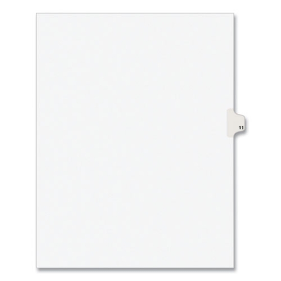 Picture of INDEX,LTR,SDE11,25/PK,WHT