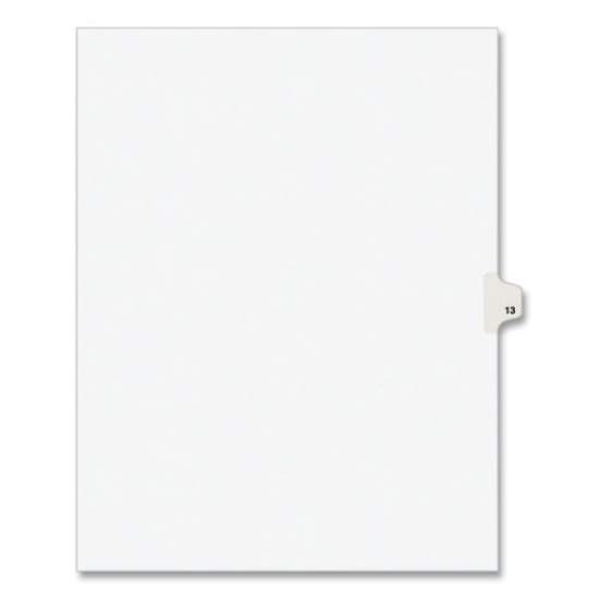 Picture of INDEX,LTR,SDE13,25/PK,WHT