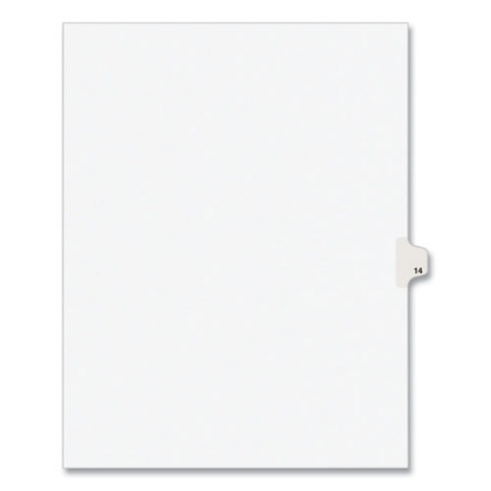 Picture of INDEX,LTR,SDE14,25/PK,WHT