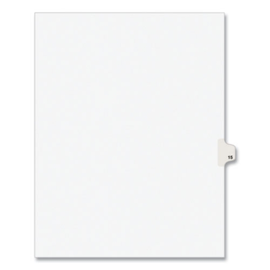 Picture of INDEX,LTR,SDE15,25/PK,WHT