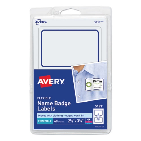 Picture of BADGE,NAME,FLEX,40/PK,BE