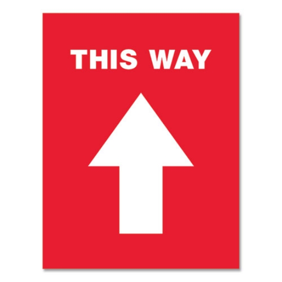 Picture of DECAL,FLR,DIRECTN,RD/WH,5