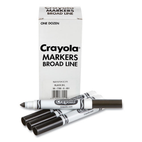 Picture of MARKER,BROAD,POINT,BK,DZ