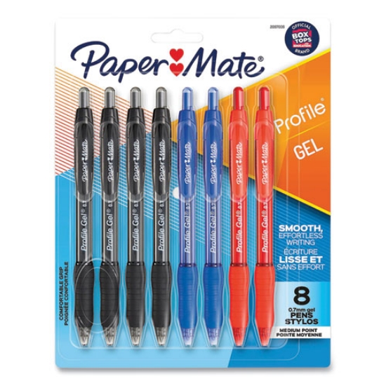 Picture of PEN,GEL,RETR,MD,8PK,AST