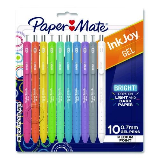 Picture of PEN,GEL BRIGHT,10CT,AST