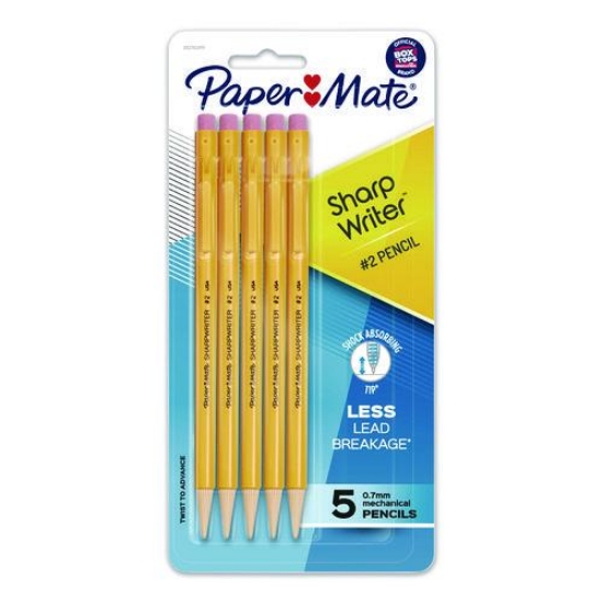 Picture of PENCIL,SHRPWTR,7MM,5PK,YW