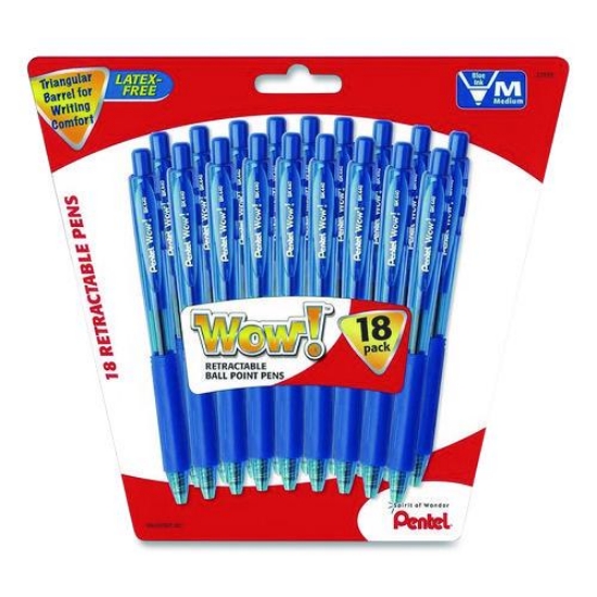 Picture of PEN,BLLPNT,MED-PT,18PK,BL