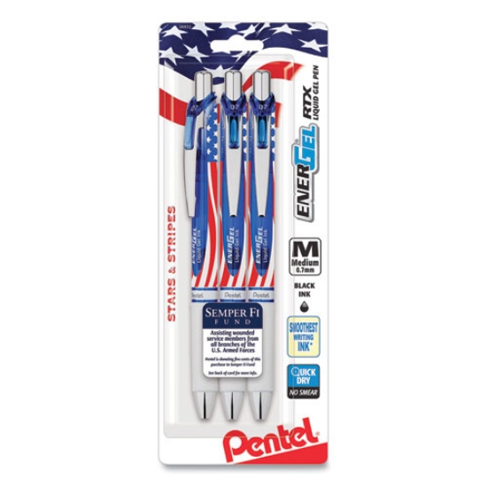 Picture of PEN,STARS,STRIPES,3/PK