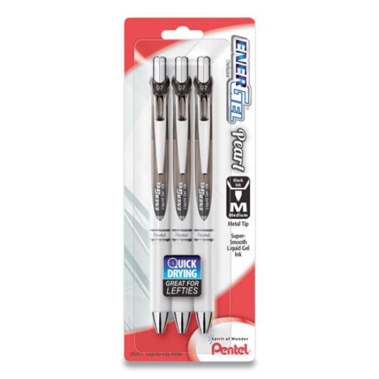 Picture of PEN,GEL-INK,MED,BK,3/PK