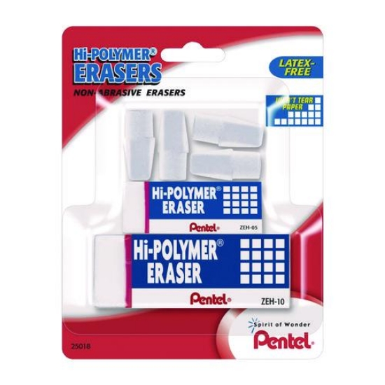 Picture of ERASER,4CAP/1SM/1LRG,6/PK