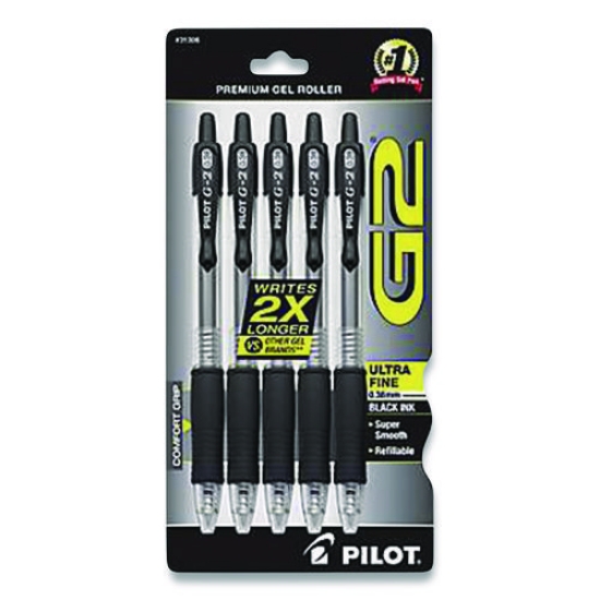 Picture of PEN,GEL,ULTRA,BLKINK,5/PK