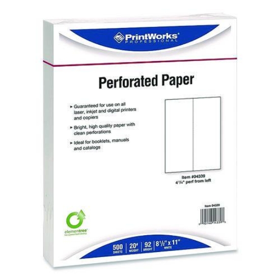 Picture of PAPER,WH,81/2X1120,PERF