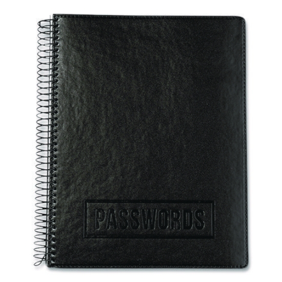 Picture of NOTEBOOK,PSSWRD,LTHR,BK