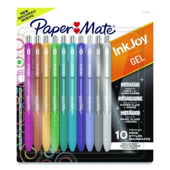 Picture of PEN,IJ GEL,METAL,10CT,AST