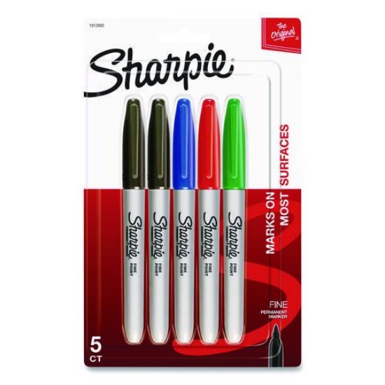 Picture of MARKER,SHRPIE,FINE,5P,AST