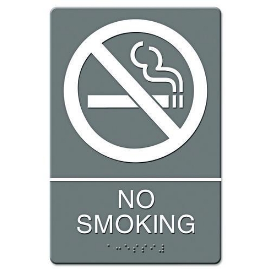 Picture of SIGN,WALL,ADA,NO SMKG,GY